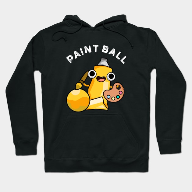 Paintball Cute Paint Pun Hoodie by punnybone